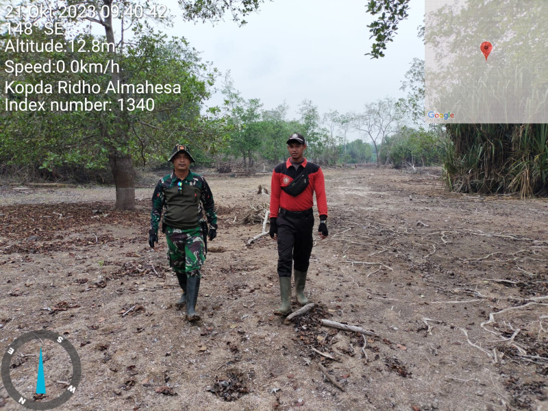 Babinsa Koramil 05/Gas Kopda Ridho Laksanakan Patroli Karlahut