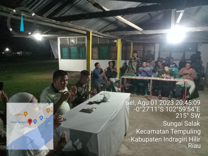 Dekat Dengan Warga, Danramil 03/Tpl Mendapat Kejutan Perayaan Milad Oleh Para Pemuda