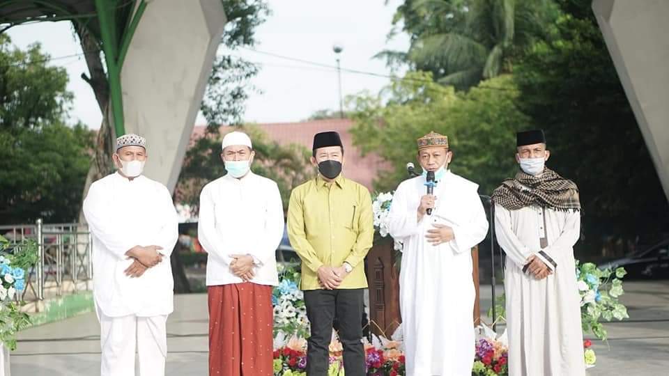 Di tengah Pandemi Covid-19, Pemkot Tanjungbalai Gelar Sholat Idul Adha dengan Penerapan Prokes