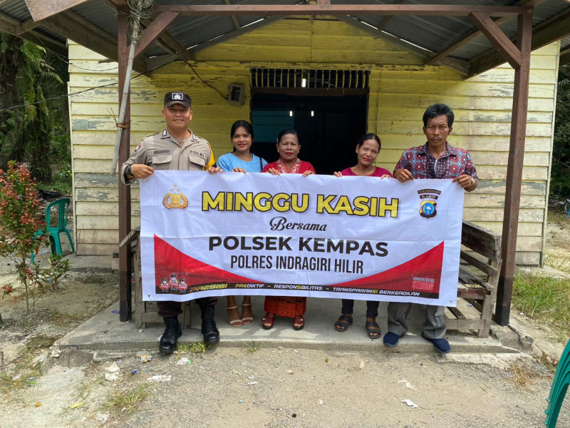 Polsek Kempas Ajak Jemaat Gereja Ciptakan Kamtibmas dan Pemilu Damai melalui Minggu Kasih