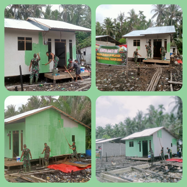 Giat Karya Bhakti, Danramil 07/Reteh Timbulkan Rasa Kekompakan Antar Sesama