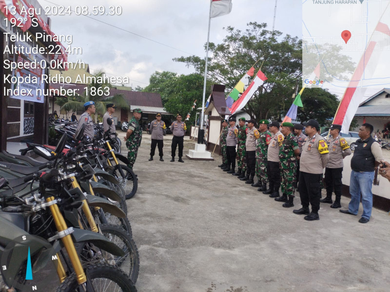 Apel Sinergitas TNI-Polri Berlangsung di Polsek Gaung Anak Serka