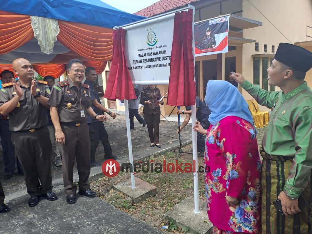 Kepala Kejaksaan Tinggi Provinsi Riau, Dr Jaja Subagja Launching Rumah Restorative Justice Di Bengkalis