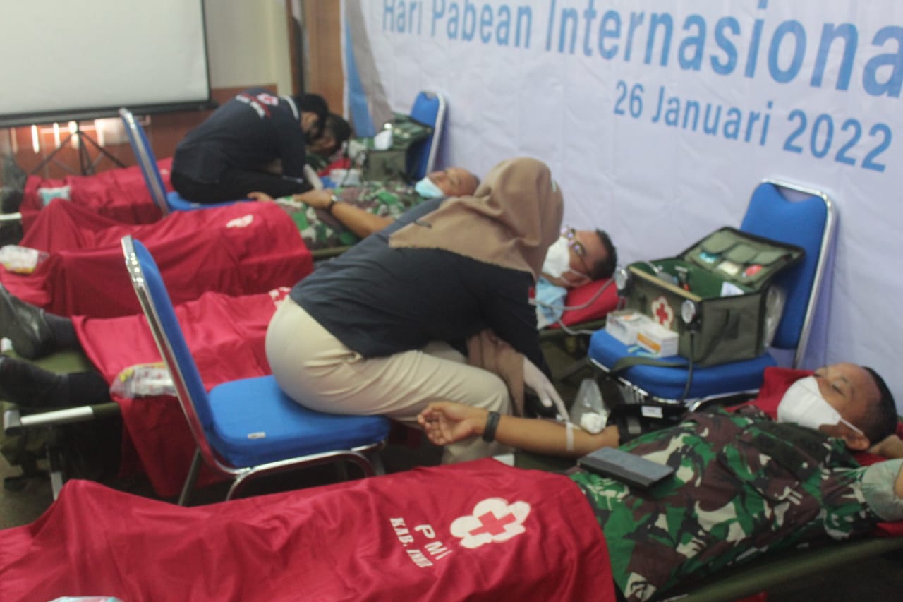 Dandim 0314/Inhil Ikuti Donor Darah Dalam Rangka Hari Pabean Internasional