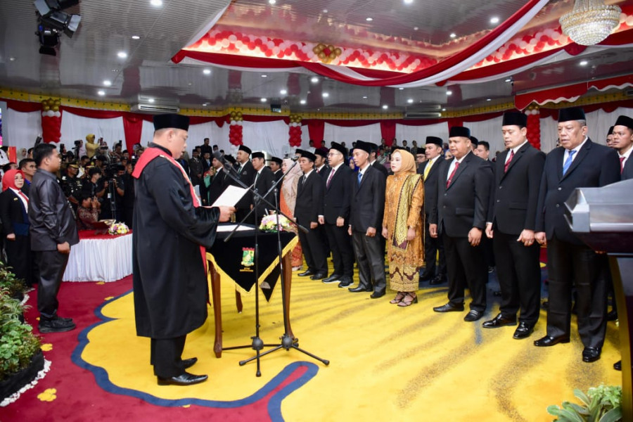 45 Anggota DPRD Kampar Masa Bakti 2024-2029 Resmi Dilantik, Ahmad Taridi Jadi Pimpinan Sementara