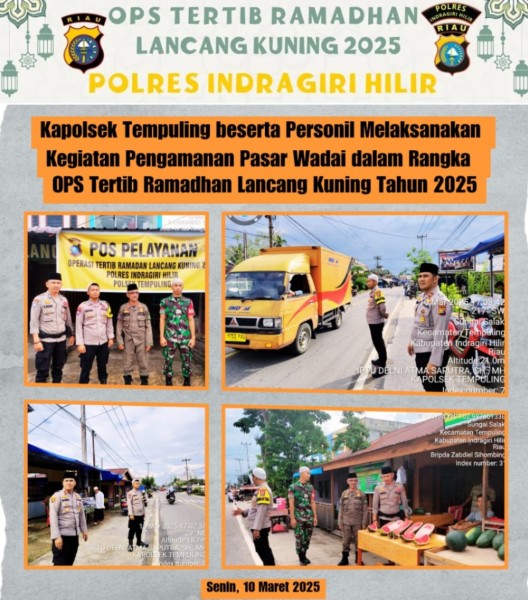 Ramadhan Aman, Polsek Tempuling dan TNI serta Satpol PP Satukan Langkah