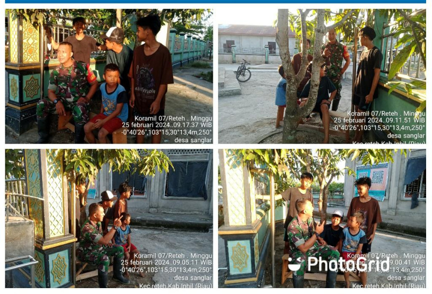 Jalin Silaturahmi, Koramil 07/Reteh Himbau Untuk Hindari Narkoba