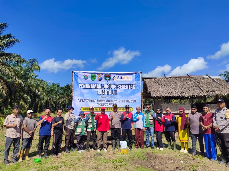 Polsek Kemuning Bersama Forkopimcam Gelar Penanaman Jagung Serentak Kuartal II 2026, Wujud Nyata Dukung Swasembada Pangan Nasional