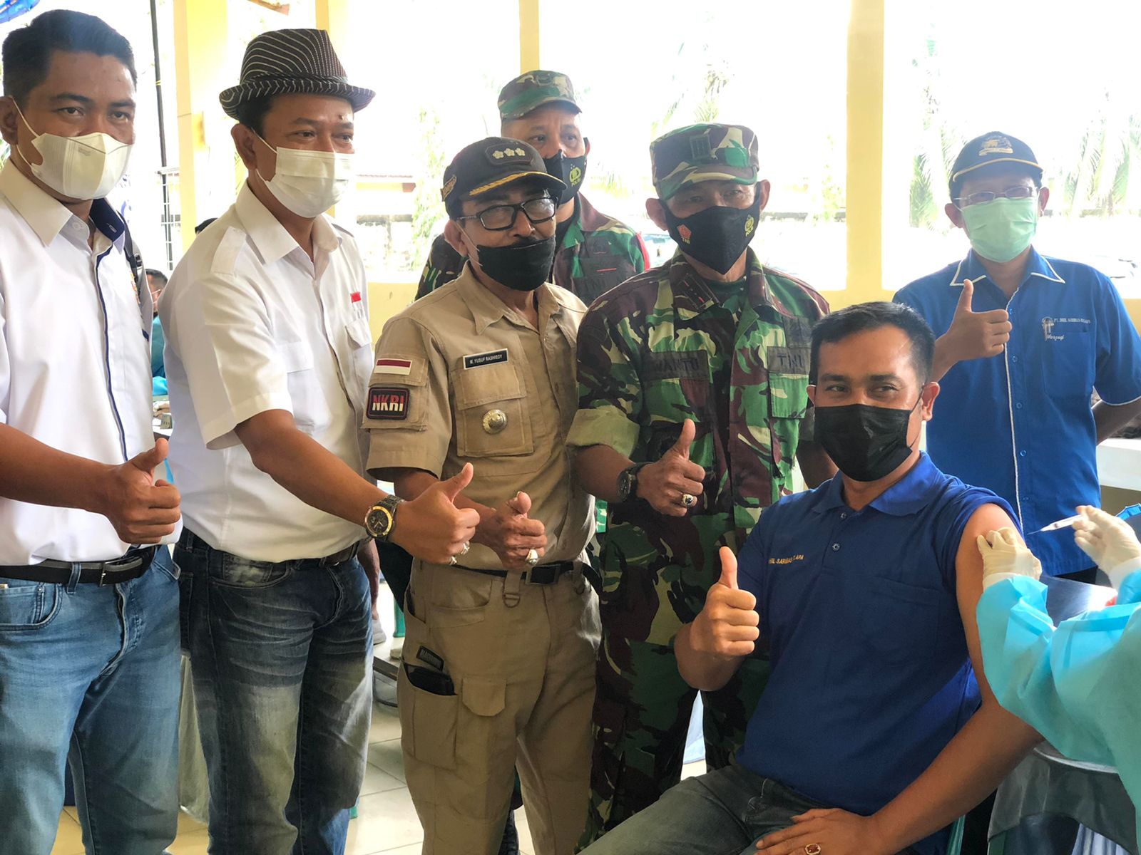 Kadin Inhil dan PT ISK Gelar Vaksinasi