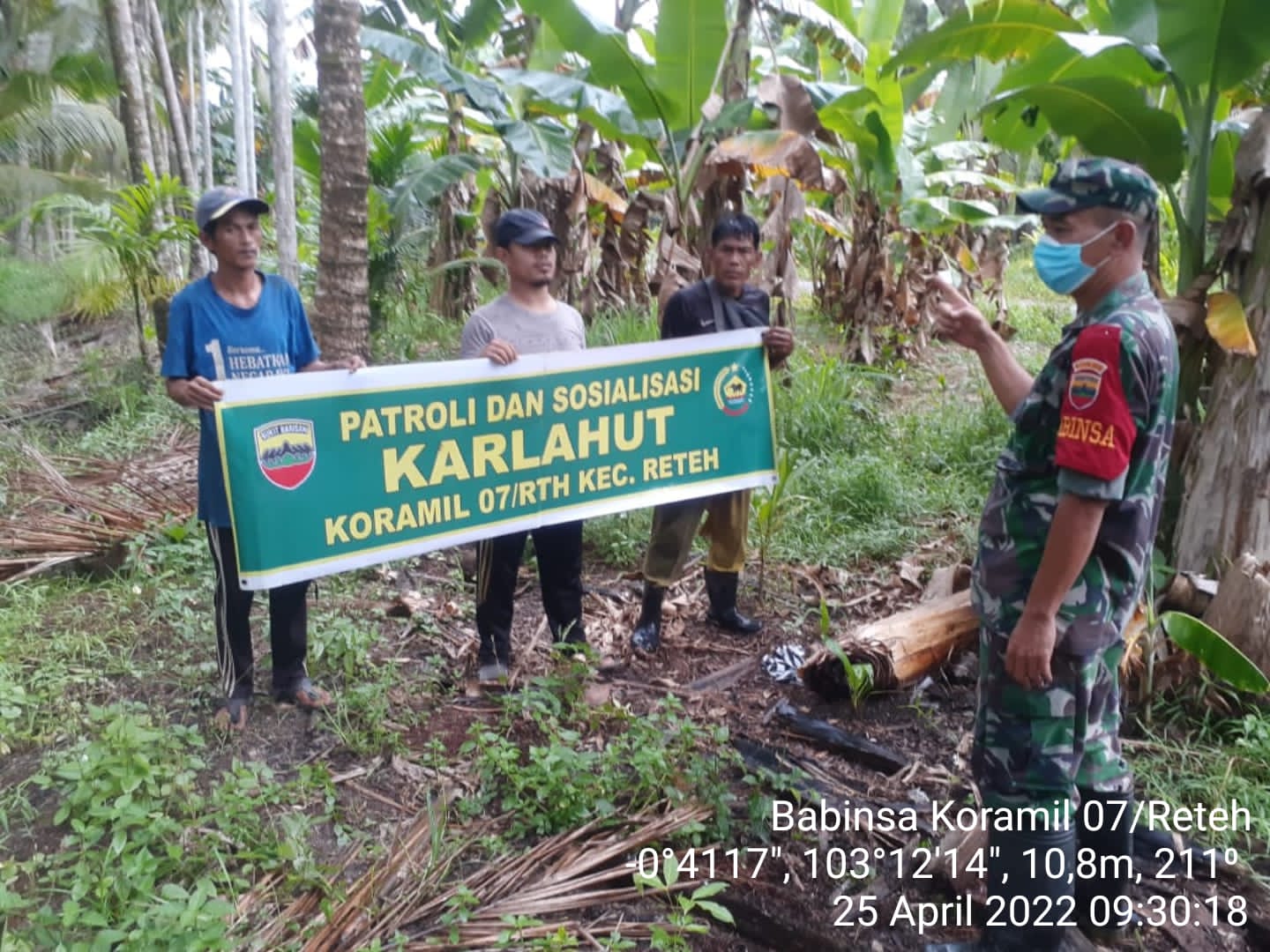 Pencegahan Kebakaran, Pelda Doni Akmal Rutin Lakukan Sosialisasi Dan Patroli