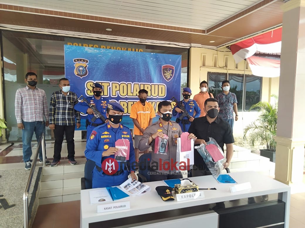 Sat Polairud Polres Bengkalis Amankan 3 Tersangka Tindak Pidana Keimigrasian dan TPPO di Rupat