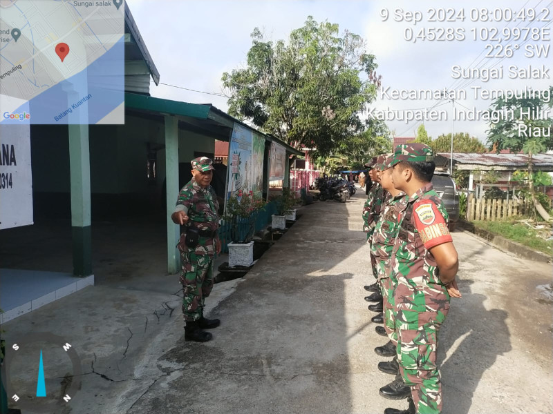 Pimpin Apel Pagi, Danpos Ramil 03/Tpl Berikan Pengarahan Kepada Anggota