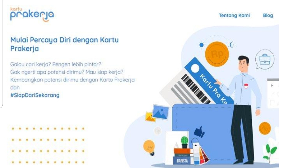 Cara Daftar Kartu Pra Kerja, Pemilik akan Dapat Bantuan Uang Sebesar Rp 3.550.000, Lihat Disini 