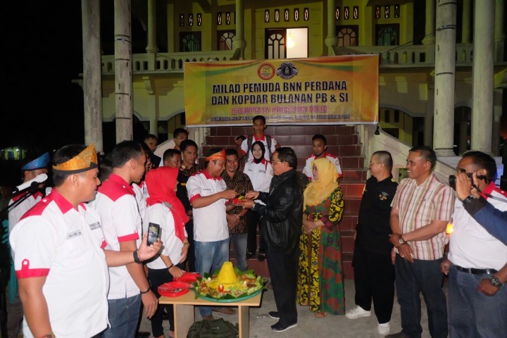 Gelar Milad Perdana, Bupati Inhil Apresiasi Pencapaian Prestasi Pemuda BNN Inhil 