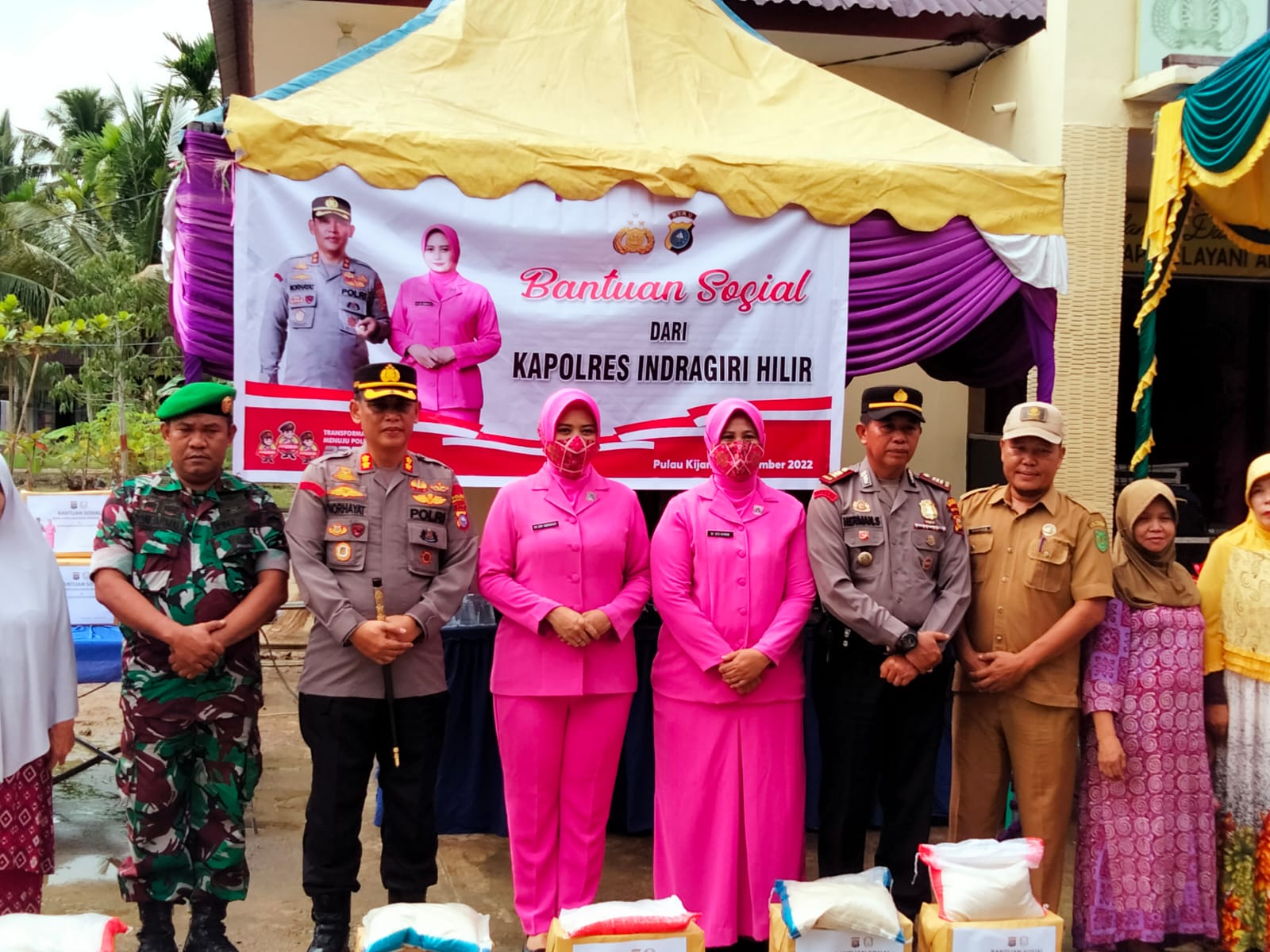 Kunjungan Kerja Oleh Kapolres Inhil Diikuti Oleh Danramil 07/Reteh