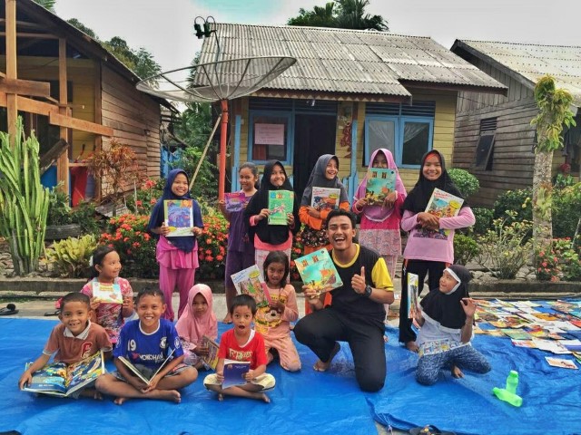 Setelah MDA Nurul Wathan, Andres Hadirkan Gerakan Membaca di Desa Teluk Pantaian