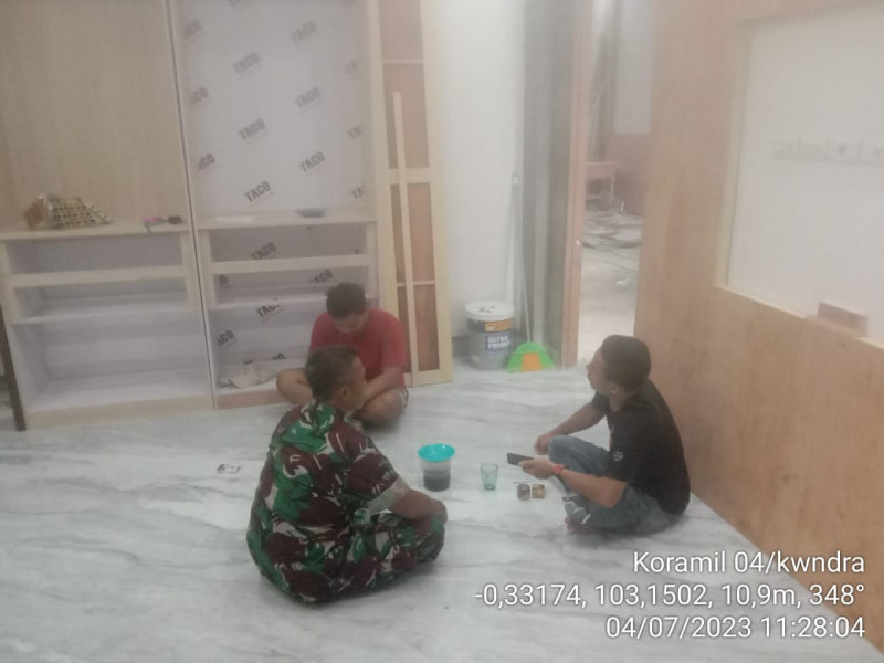 Babinsa Koramil 04/Kuindra Himbau Untuk Mewaspadai Pasang Surut Air Laut