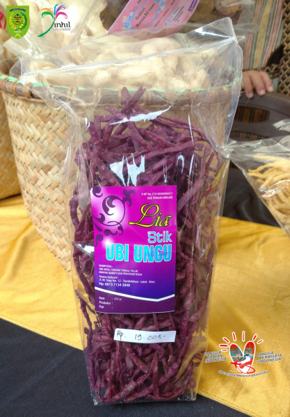 Renyahnya Stik Ubi Ungu Produk UMKM di Tembilahan, Buruan Cobain