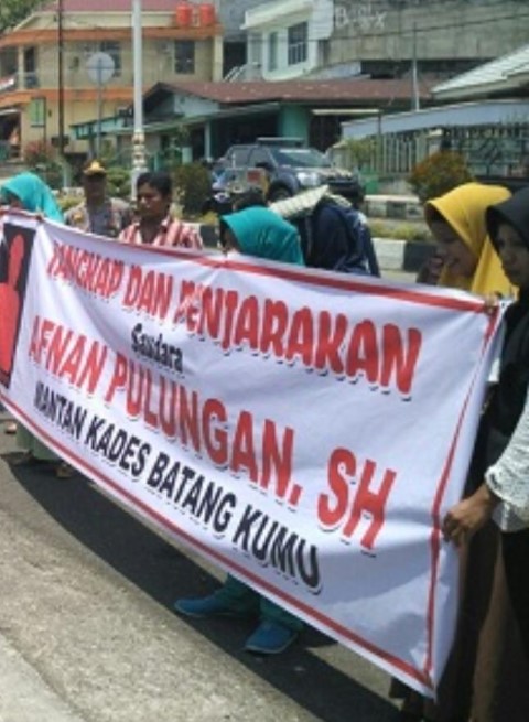 GMM Batang Kumu, Aksi Damai Minta Proses Hukum Afanan Pulungan