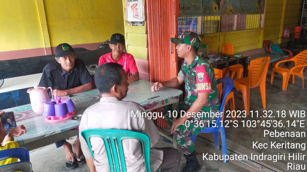 Jalin Kedekatan dan Kerjasama Antar Sesama Bersama Babinsa Koramil 09/Kmg