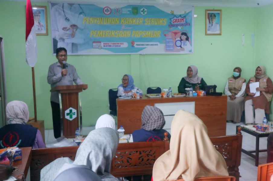 Bupati Inhil Membuka acara Penyuluhan Kanker Serviks dan Pemeriksaan Papsmer