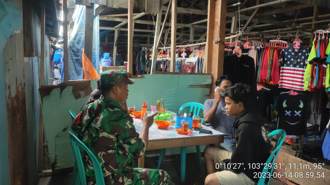 Koramil 10/Pelangiran Himbau Pemuda Binaan Agar Menghindari Penggunaan Narkoba