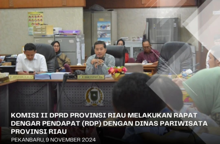 Komisi II DPRD Riau RDP dengan Dispar Komisi II DPRD Riau RDP dengan Dispar
