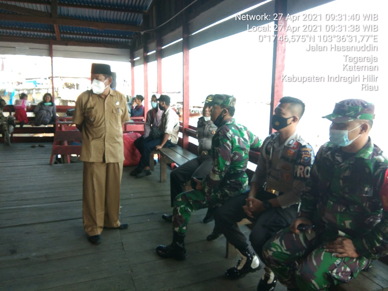 Danramil 06/Kateman Bersama Upika Kecamatan Jalin Kedekatan Harmonis