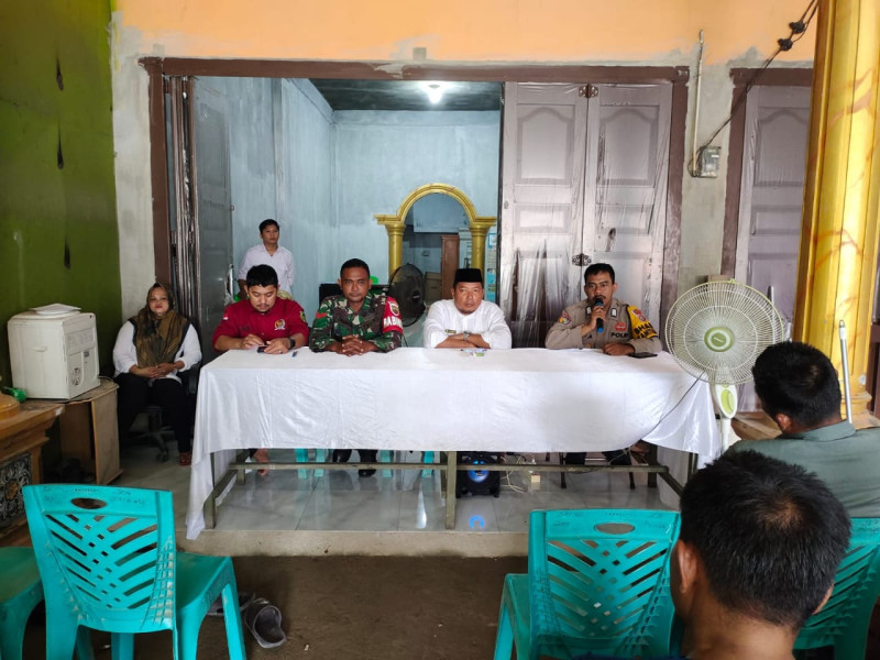 Danramil 09/Kmg Lakukan Rapat Koordinasi Pembebasan Kawasan Lahan dan Hutan di Wilayah Binaan