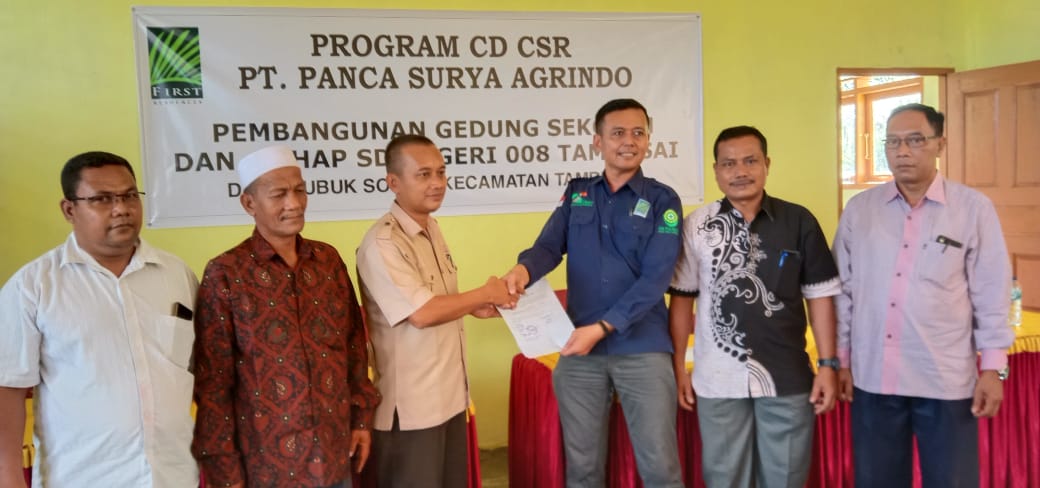 CSR, PT PSA Surya Dumai Group Bangun RKB SDN 008 Desa Lubuk Soting Rokan Hulu