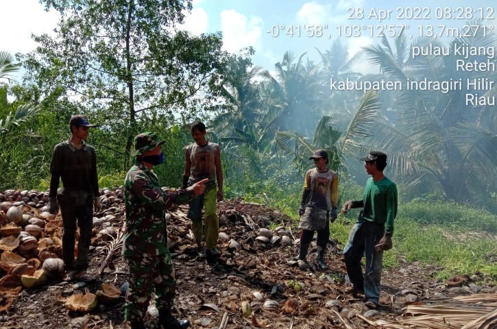 Serda Perdamaian Aktif Lakukan Patrili Bekas Karlahut