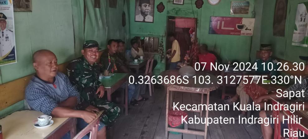 Demi Keamanan, Babinsa Koramil 04/Kuindra Harap Dapat Aktifkan Kembali Pos Ronda Di Desa Binaan