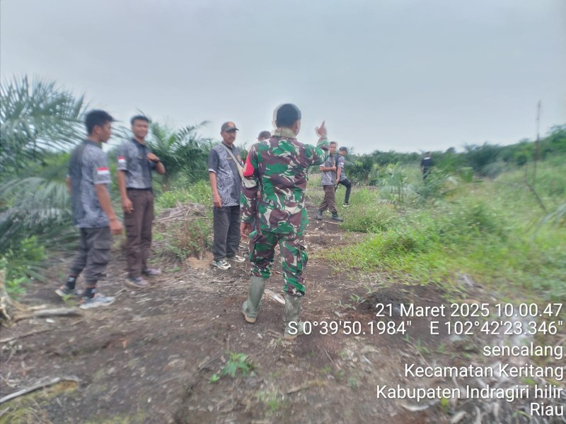 Koramil 09/Kemuning Lakukan Patroli Karhutla, Situasi Aman dan Terkendali