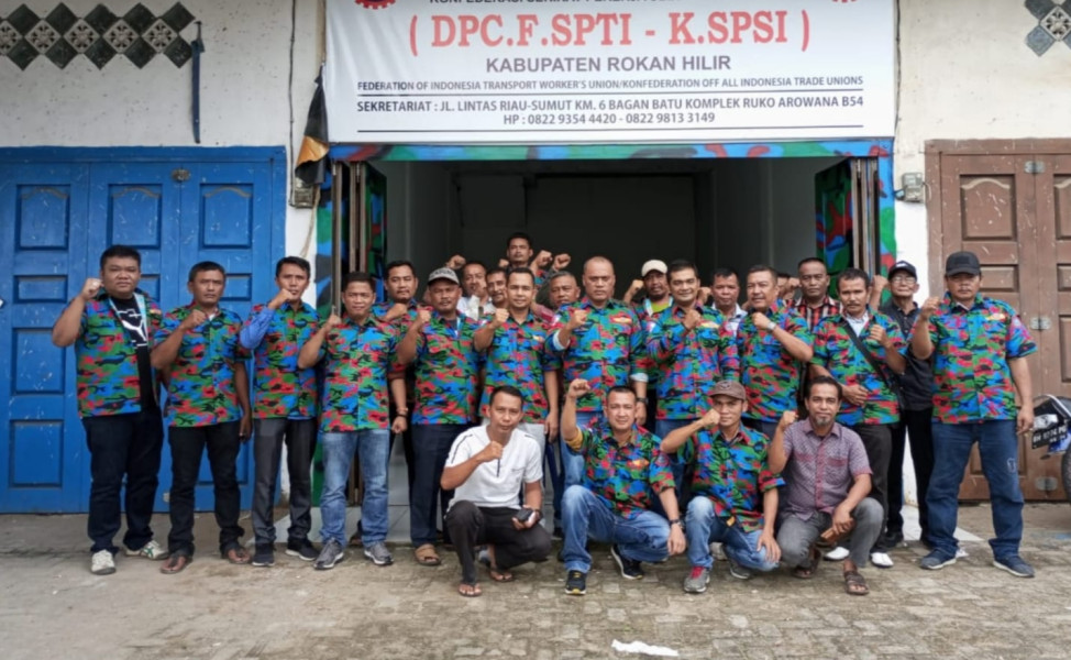 F-SPTI Rohil gelar konsolidasi dan rapat kordinasi di kantor DPC