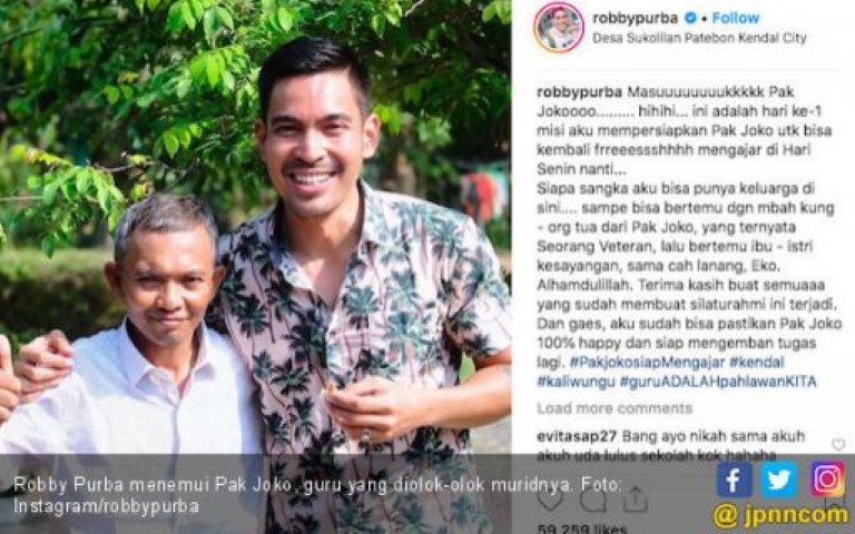 Robby Purba Penuhi Janji Temui Pak Joko