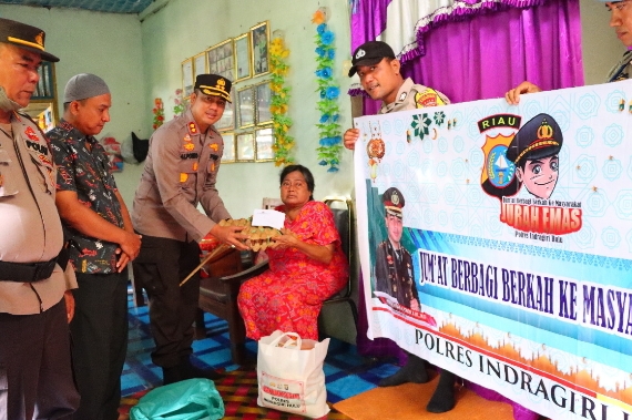 Jubah Emas Polres Inhu Pekan Ini Mengarah ke Desa Rantau Mapesai, Rengat