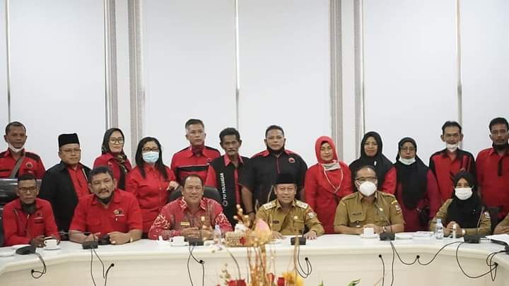Audiensi dengan Waris Thalib, DPC PDIP Tanjungbalai Siap Kawal Program Strategis Pro Rakyat Pemkot
