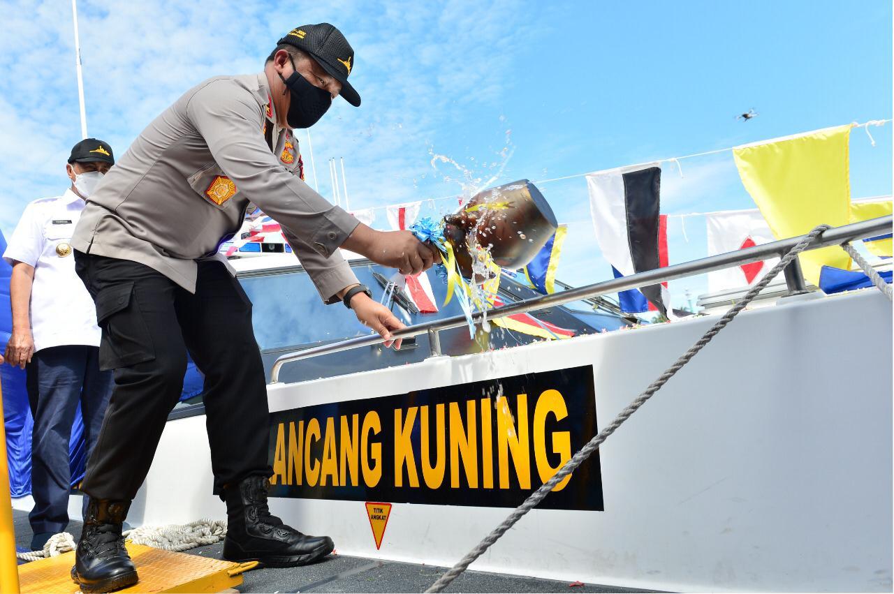 Kapolda Resmikan Kapal Pemburu Cepat Lancang Kuning IV-2006 Dit Polair Polda Riau