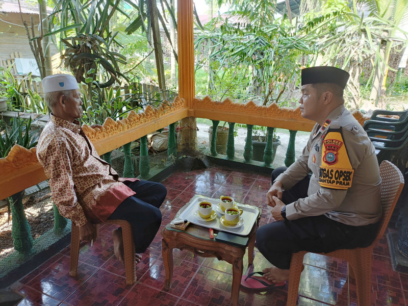 Cooling System Polsek Gas Gandeng dan Sambang Tokoh Masyarakat Kecamatan Gas