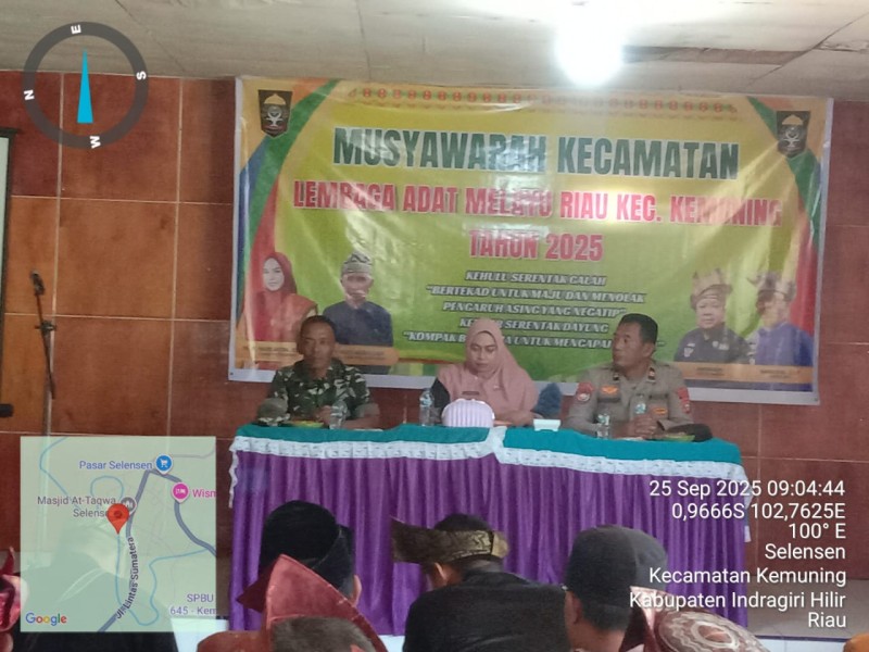 Danramil 09/Kemuning: Musyawarah Lembaga Adat Melayu Riau untuk Meningkatkan Kesejahteraan Masyarakat
