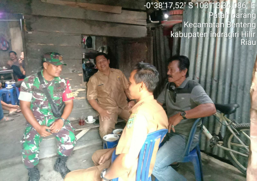 Dengan Maraknya Pencurian, Koramil 07/Reteh Giat Lakukan Komsos