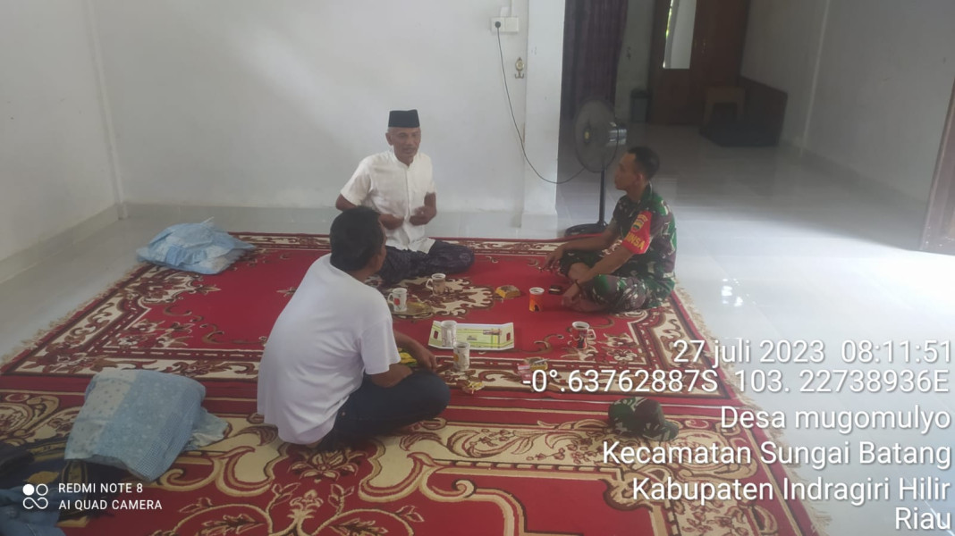 Dengan Maraknya Judi Online, Koramil 07/Reteh Ingatkan Warga Agar Tetap Waspada