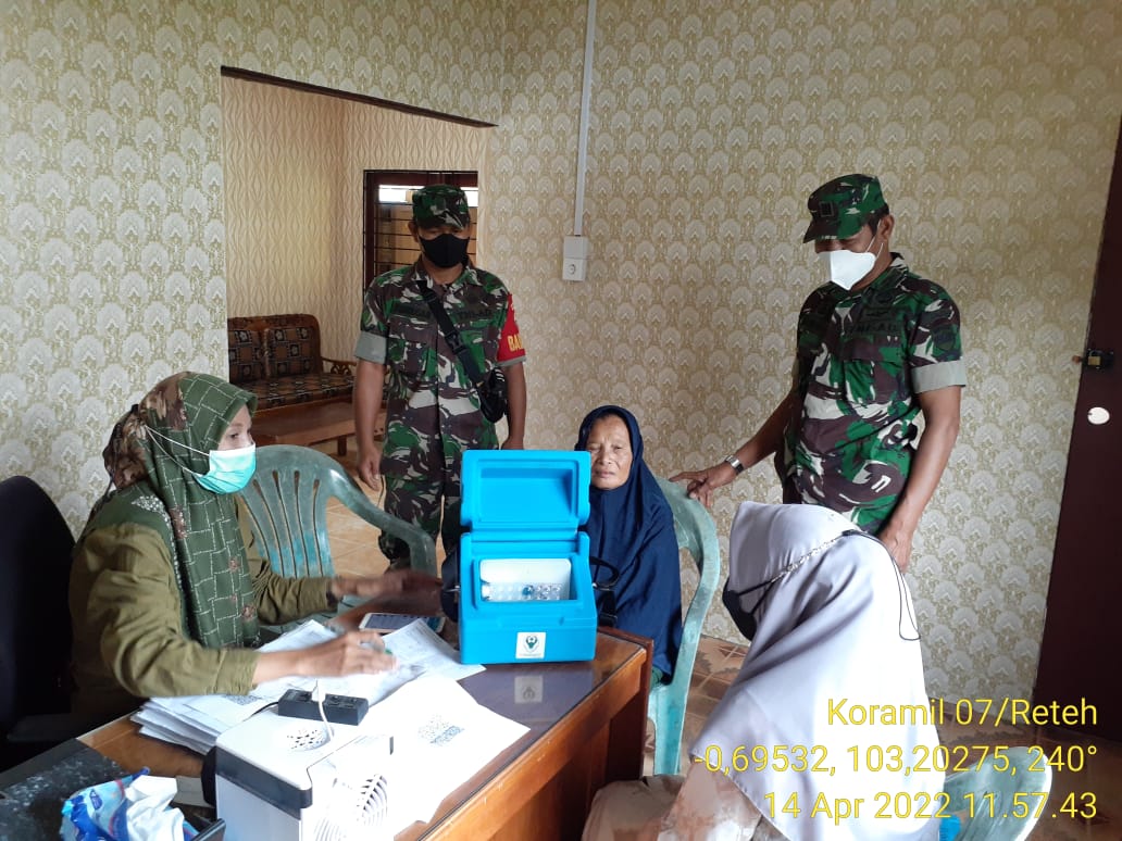 Lakukan Sosialisasi Proses Pelaksanaan Vaksinasi Oleh Dandim 0314/Inhil