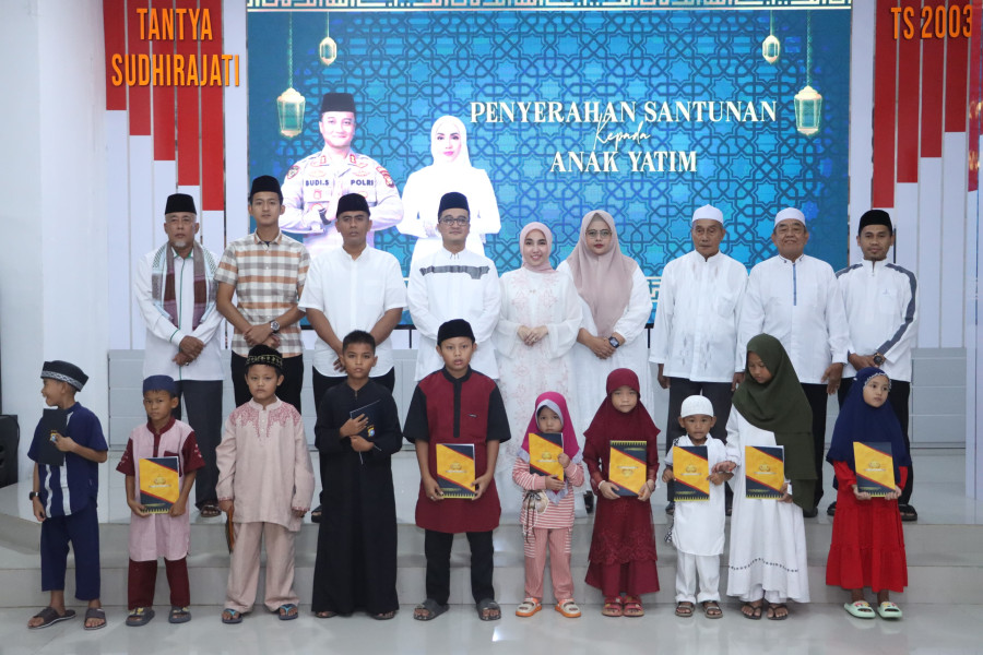 Polres Inhil Buka Bersama Forkopimda, Para Tokoh, Wartawan dan Santuni Anak Yatim