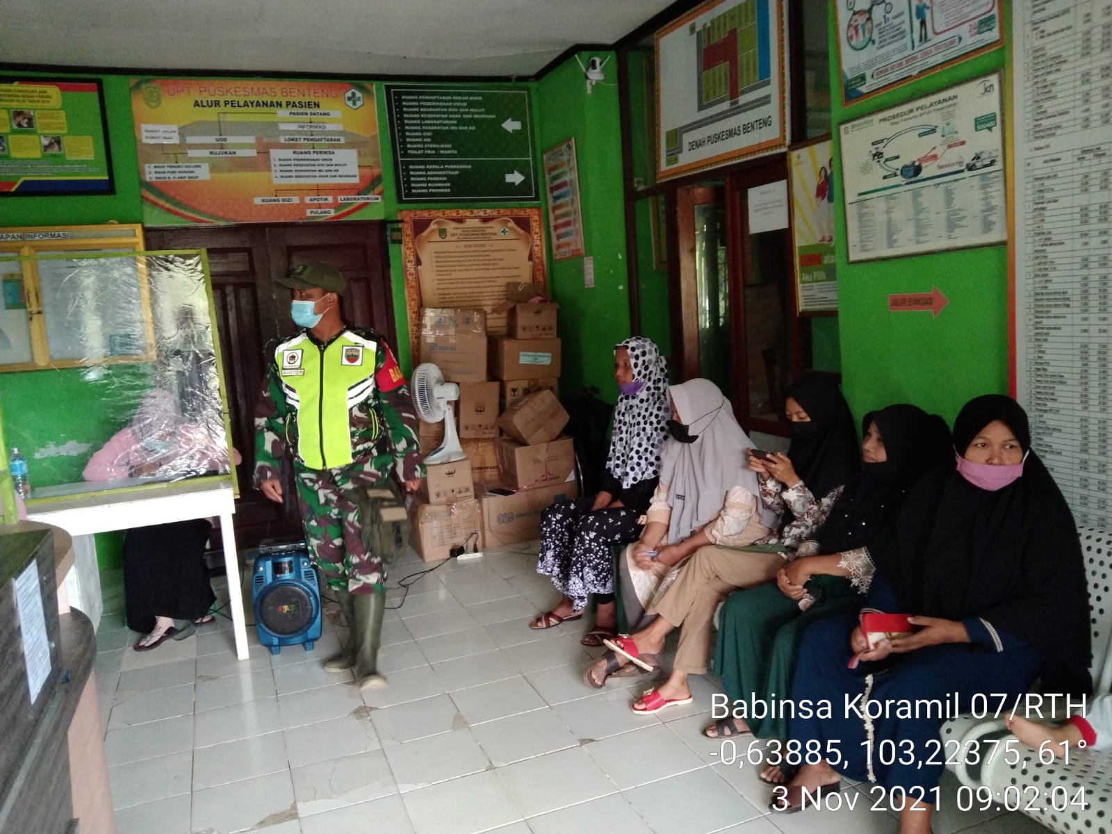 Serda Wahyudin Dampingi Pelaksanaan Vaksinasi di Sungai Batang