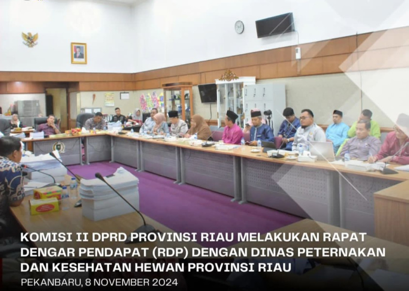 Komisi II DPR Riau RDP dengan Disnakeswan Komisi II DPR Riau RDP dengan Disnakeswan