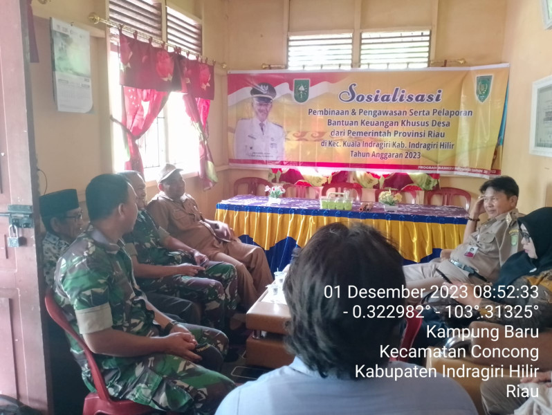 Babinsa Koramil 04/Kuindra Ajak Perangkat Desa Untuk Berperan Aktif Di Lingkungan Binaan