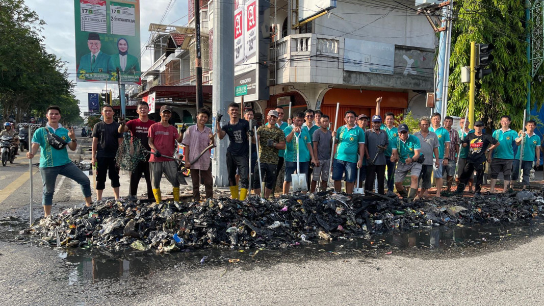 IKPTB Inisiasi Gotong Royong Massal Cegah Banjir di Wilayah Bengkalis Kota