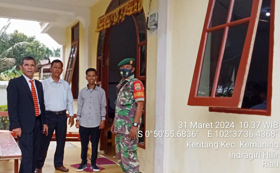 Babinsa Koramil 09/Kmg Giat Lakukan Pengamanan Ibadah Paskah di Gereja Tabel Naken