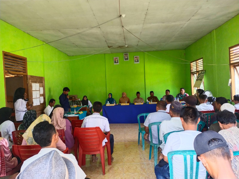 Dalam Rangka Penurunan Stunting, Danramil 09/Kemuning Hadiri Musrembangdes